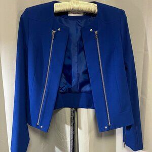 Calvin Klein Royal Lapis Blue Modern Blazer - Size 0P
